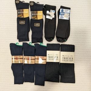 Vintage Men's Dress Socks - 9 Pairs Unused